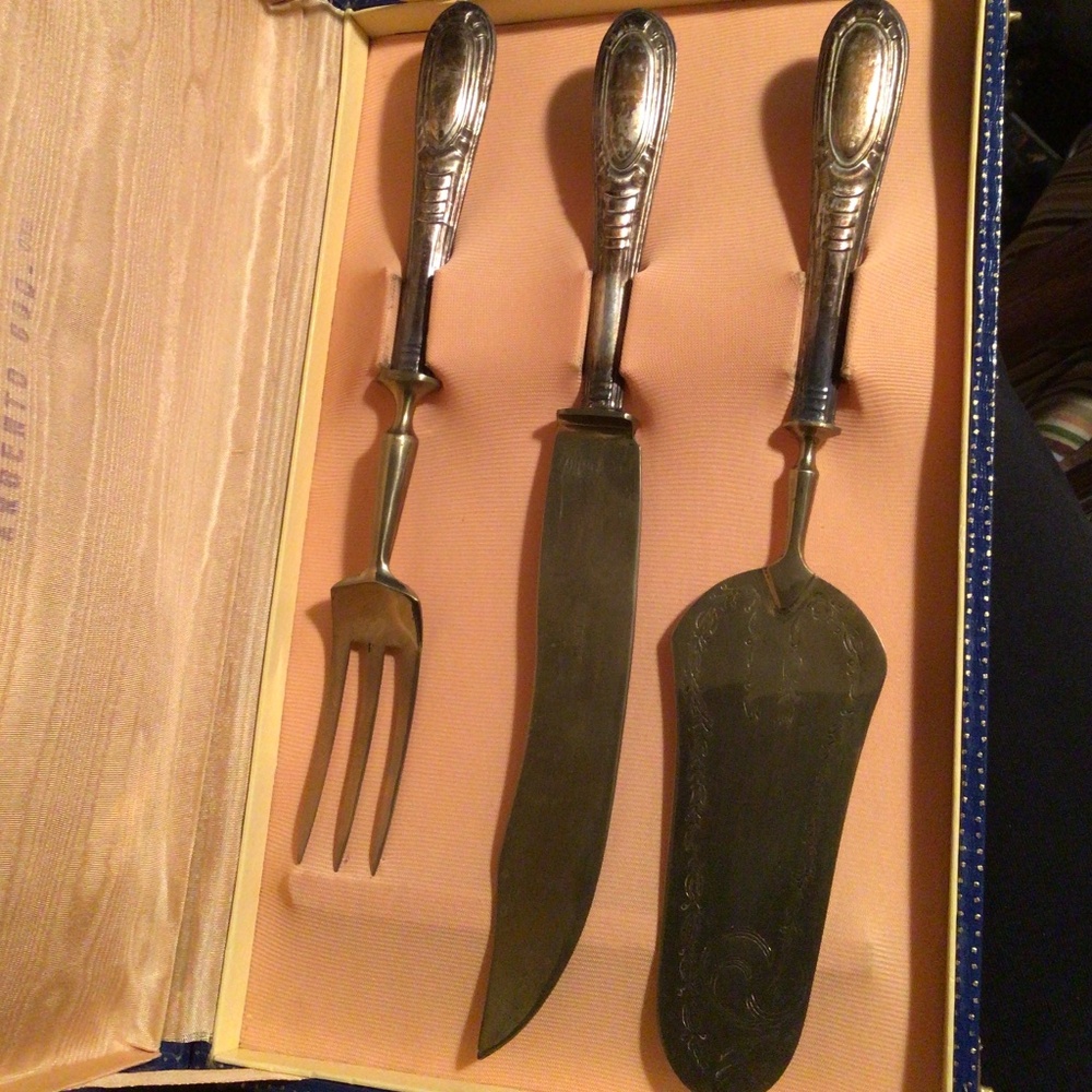 80% silver vintage cutlery boxed set